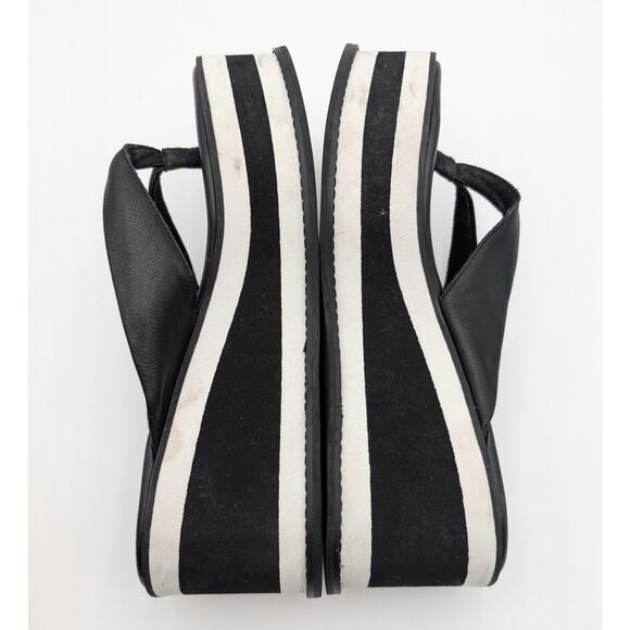 Kelsi Dagger Gigi Platform Wedge Flip Flop Sandal Women's Black Size US7.5 EU38 - Picture 6 of 11